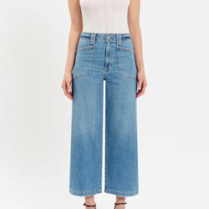 DAZE Valley Girl High Rise Patch Pocket Ankle Jeans